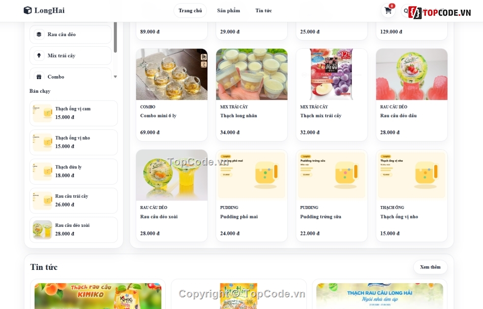 bán thạch,web bán thách,code bán thạch